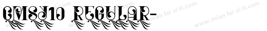 cmsy10 Regular字体转换
